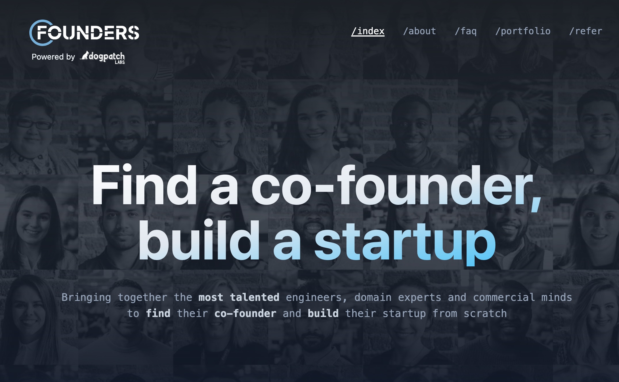 Founders - Custom web development project by Will Carkner. Co-founder matching for Ireland's startup scene. Built for a developer-first audience, with a focus on speed and simplicity.